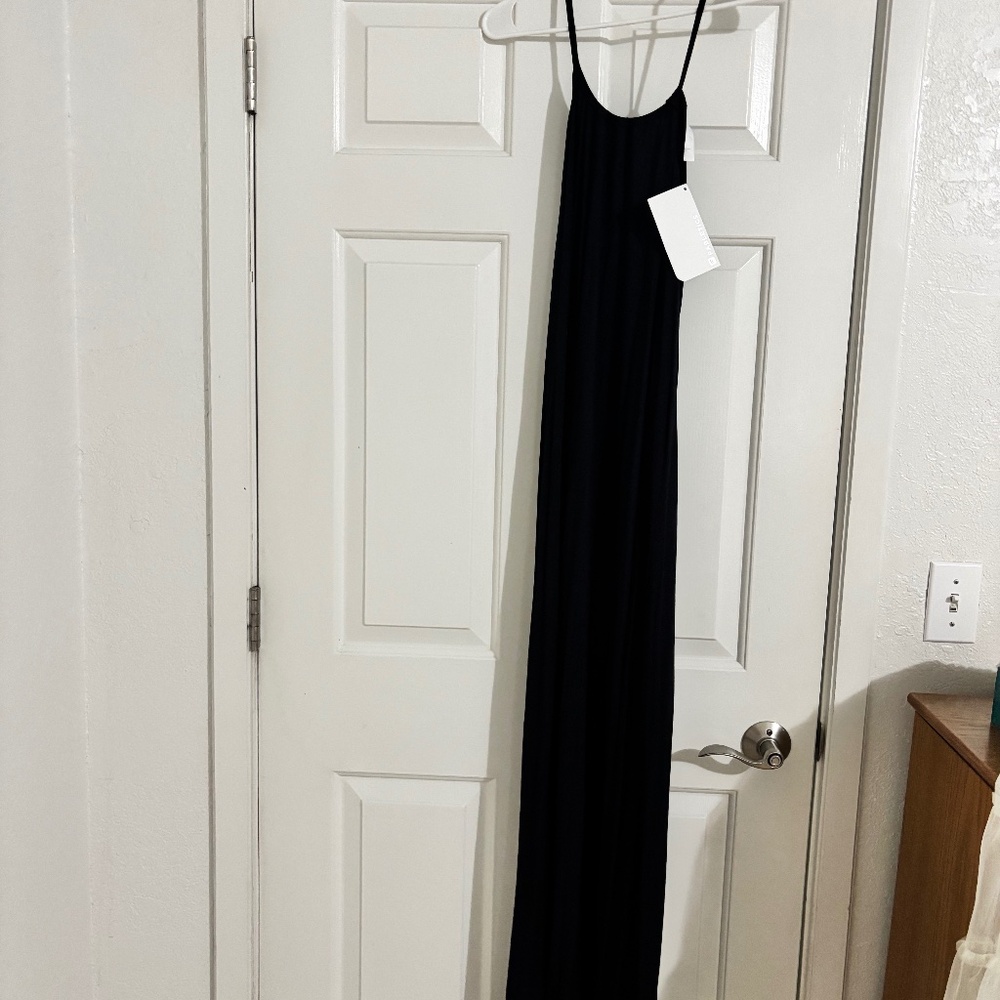 Fabletics  long black jersey dress